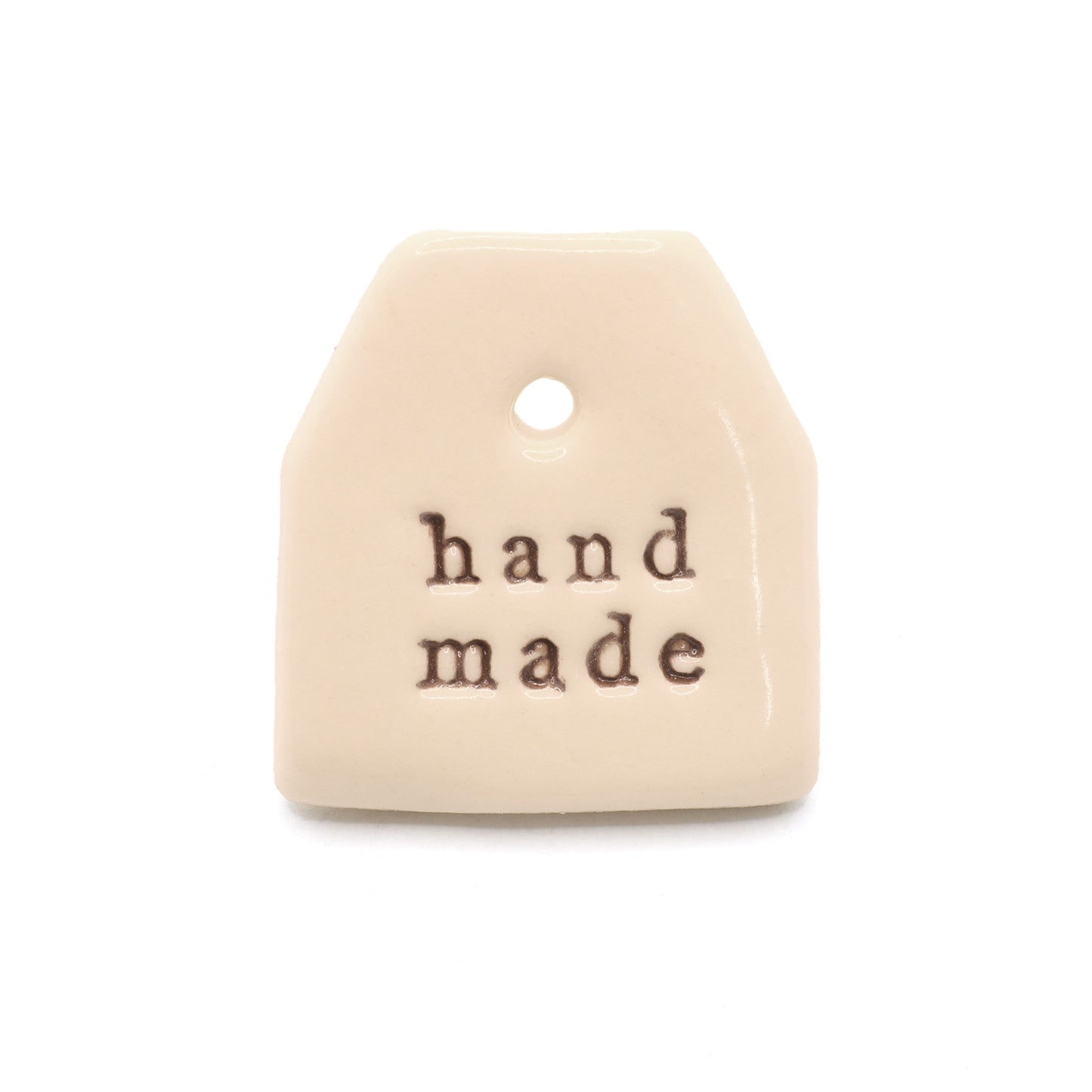 Paper Boat Press - Handmade - Ceramic Tag