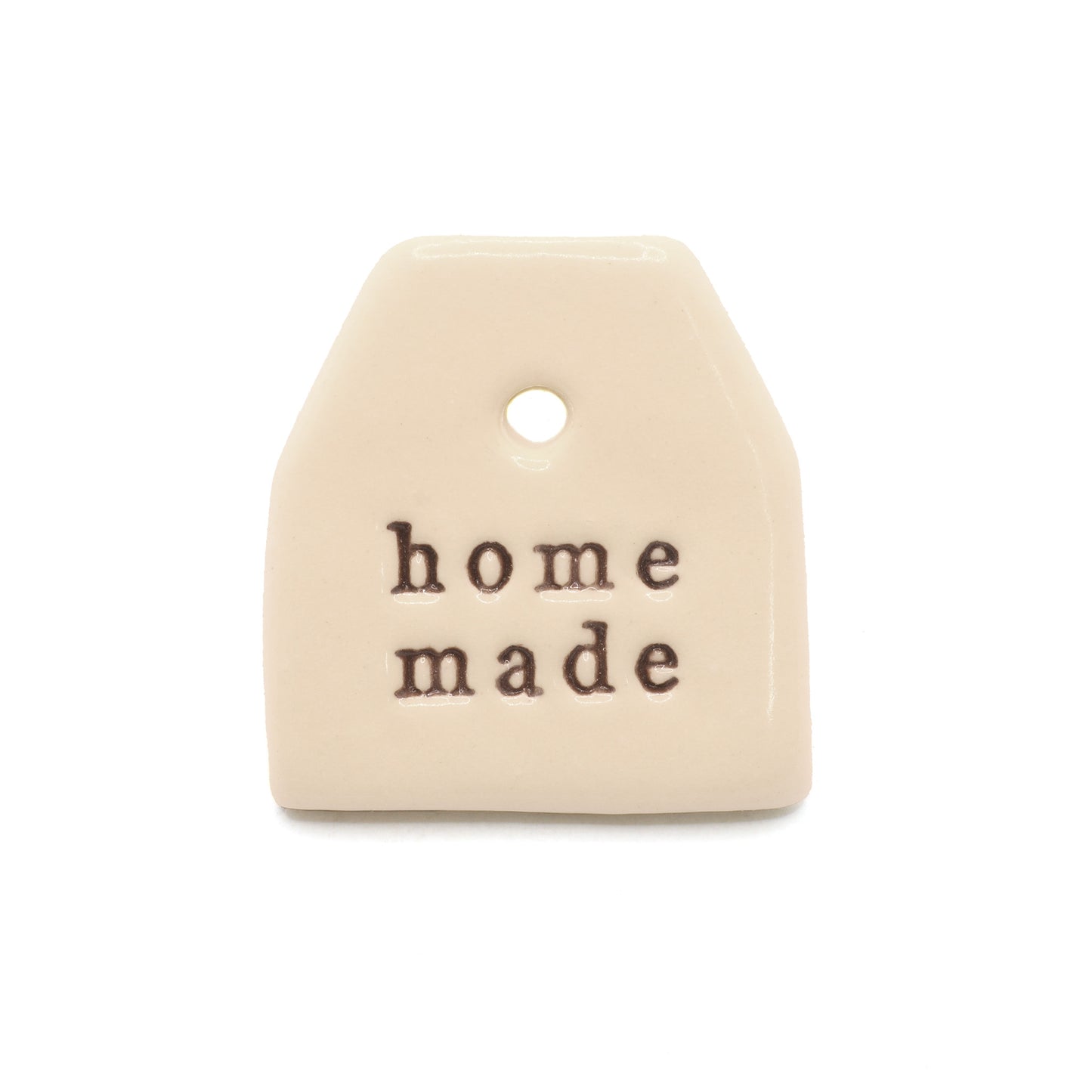 Paper Boat Press - Homemade - Ceramic Tag