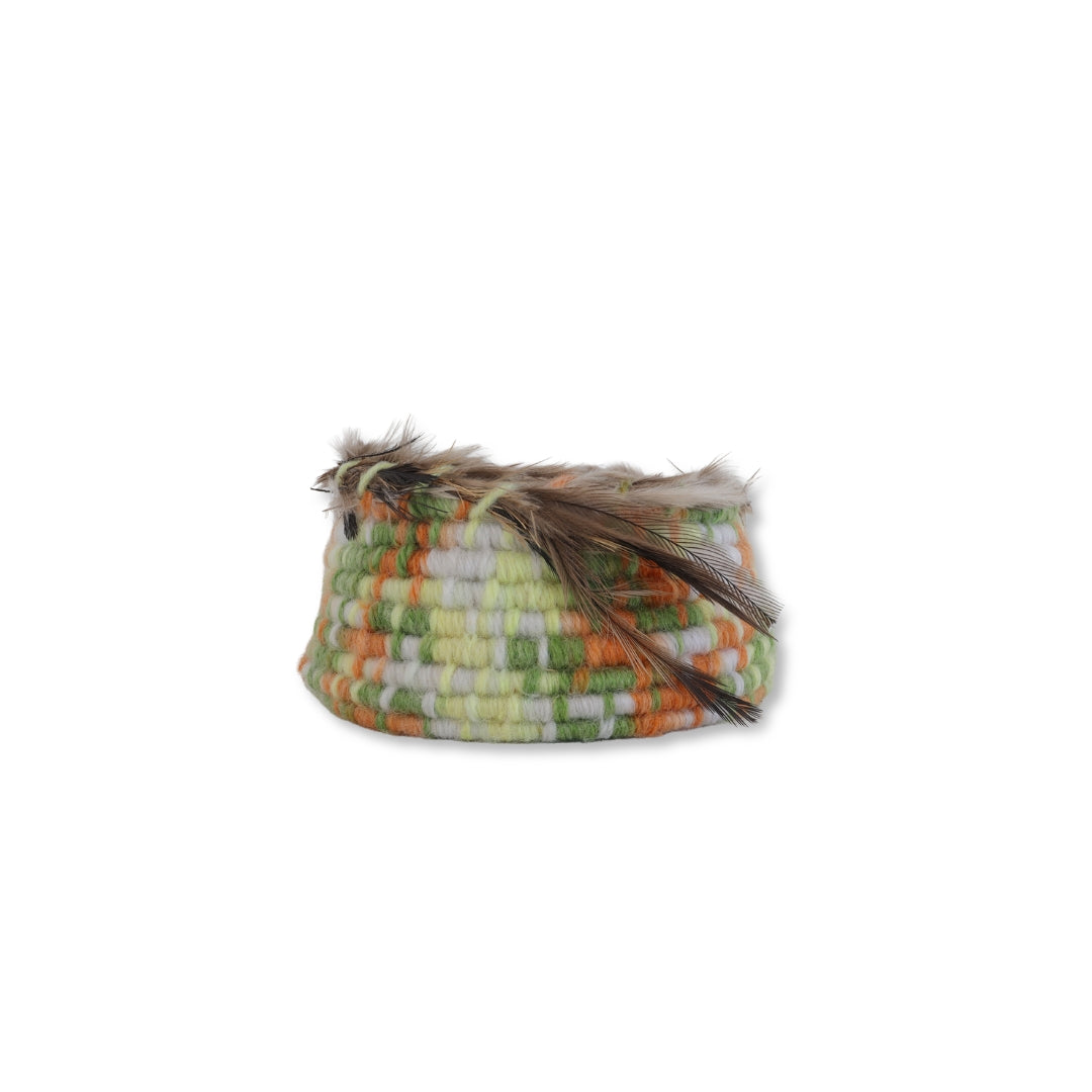 Cordyline, wool, emu - green