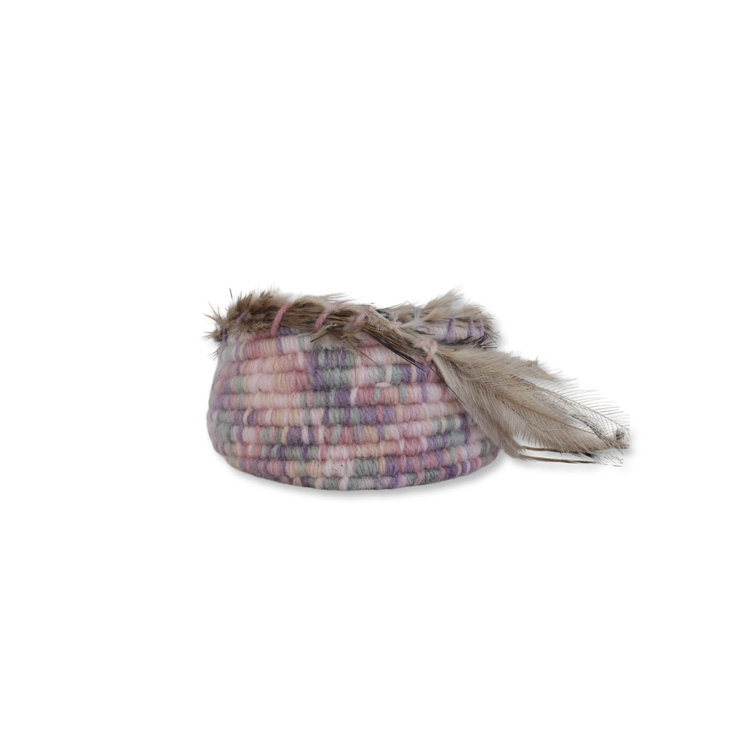 Cordyline, wool, emu - pink