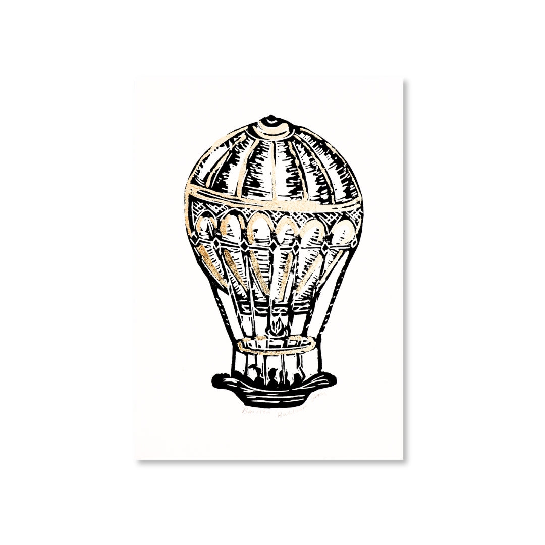 Avy Magarey - Barossa Balloon Lino Print
