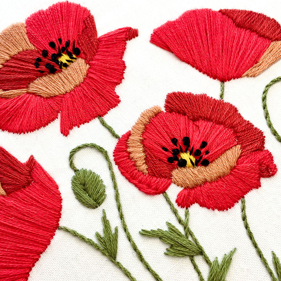 Embroidery Kit-Poppies
