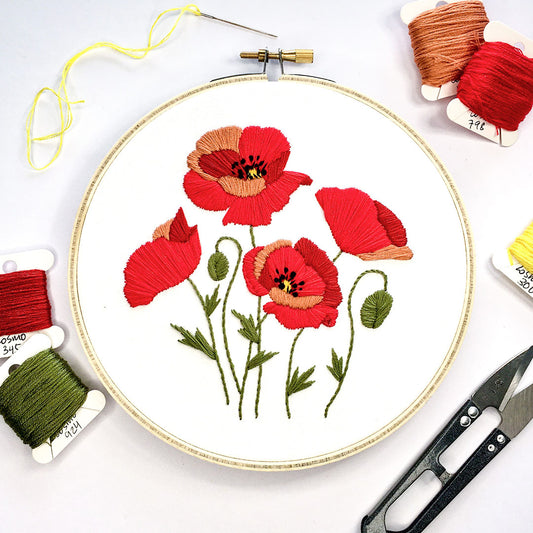 Embroidery Kit-Poppies