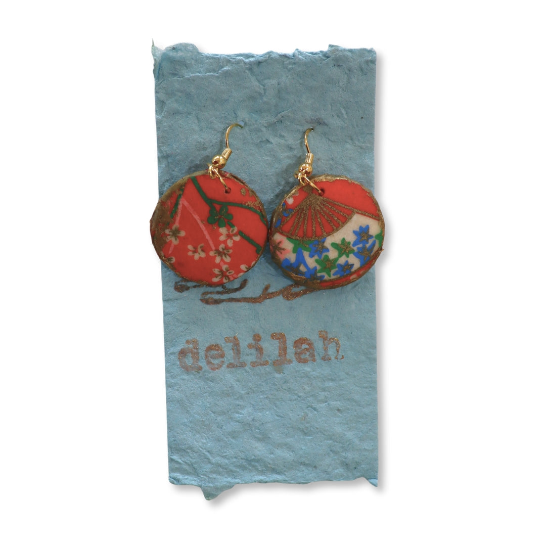 AM - Japanese Paper Earrings